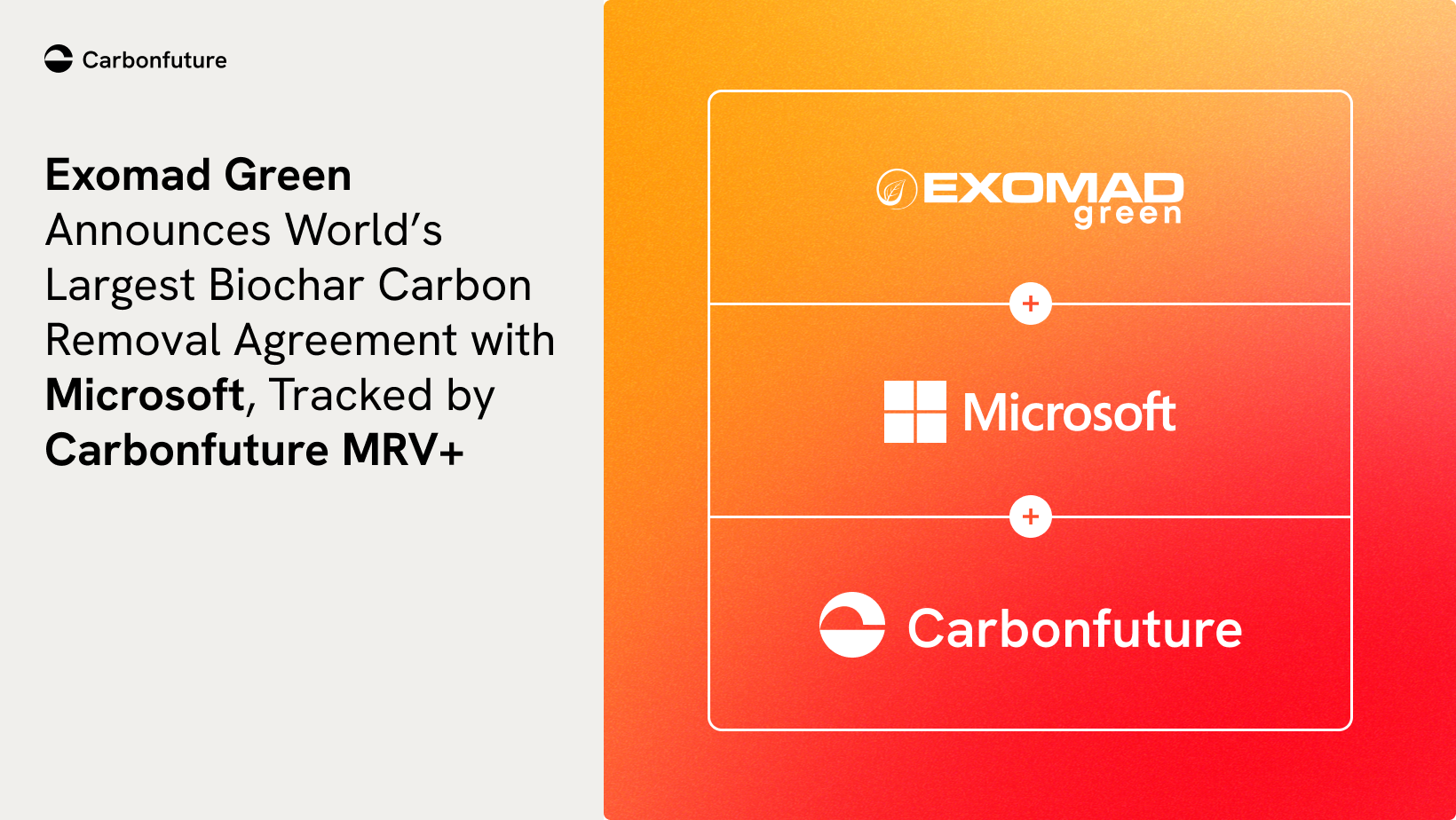 Exomad Green Announces World’s Largest Biochar Carbon Removal Agreement